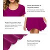 image:imageWiWi Nightgowns for Women Viscose from Bamboo Short Sleeve Sleepwear Super Soft Sleep Shirts Cool Plus Size Nightdress S4XDark Reddish Purple