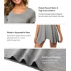 image:imageWiWi Nightgowns for Women Viscose from Bamboo Short Sleeve Sleepwear Super Soft Sleep Shirts Cool Plus Size Nightdress S4XHeather Grey