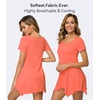 image:imageWiWi Nightgowns for Women Viscose from Bamboo Short Sleeve Sleepwear Super Soft Sleep Shirts Cool Plus Size Nightdress S4XPeach