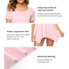 image:imageWiWi Nightgowns for Women Viscose from Bamboo Short Sleeve Sleepwear Super Soft Sleep Shirts Cool Plus Size Nightdress S4XPink