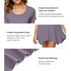 image:imageWiWi Nightgowns for Women Viscose from Bamboo Short Sleeve Sleepwear Super Soft Sleep Shirts Cool Plus Size Nightdress S4XPurplish Grey