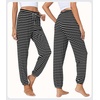 image:imageWiWi Pajama Pants for Women Lounge Super Soft Joggers Yoga Viscose from Bamboo Bottoms Cooling Pajamas Pant Sweatpants S4XAblack White Stripe