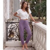 image:imageWiWi Pajama Pants for Women Lounge Super Soft Joggers Yoga Viscose from Bamboo Bottoms Cooling Pajamas Pant Sweatpants S4XAviolet