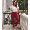 image:imageWiWi Pajama Pants for Women Lounge Super Soft Joggers Yoga Viscose from Bamboo Bottoms Cooling Pajamas Pant Sweatpants S4XAwine Red
