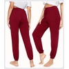 image:imageWiWi Pajama Pants for Women Lounge Super Soft Joggers Yoga Viscose from Bamboo Bottoms Cooling Pajamas Pant Sweatpants S4XAwine Red