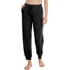 image:imageWiWi Pajama Pants for Women Lounge Super Soft Joggers Yoga Viscose from Bamboo Bottoms Cooling Pajamas Pant Sweatpants S4XBblack