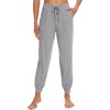 image:imageWiWi Pajama Pants for Women Lounge Super Soft Joggers Yoga Viscose from Bamboo Bottoms Cooling Pajamas Pant Sweatpants S4XBheather Grey