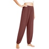 image:imageWiWi Pajama Pants for Women Lounge Super Soft Joggers Yoga Viscose from Bamboo Bottoms Cooling Pajamas Pant Sweatpants S4XCchocolate Brown