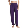 image:imageWiWi Pajama Pants for Women Lounge Super Soft Joggers Yoga Viscose from Bamboo Bottoms Cooling Pajamas Pant Sweatpants S4XCdark Purple