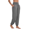 image:imageWiWi Pajama Pants for Women Lounge Super Soft Joggers Yoga Viscose from Bamboo Bottoms Cooling Pajamas Pant Sweatpants S4XDdark Heather Grey