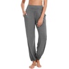 image:imageWiWi Pajama Pants for Women Lounge Super Soft Joggers Yoga Viscose from Bamboo Bottoms Cooling Pajamas Pant Sweatpants S4XDdark Heather Grey