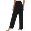 image:imageWiWi Pajama Pants for Women Viscose from Bamboo Super Soft Wide Leg Cooling Sweatpants Drawstring Bottoms Sleep Pj Pant SXXLAblack