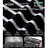 image:imageWiWi Pajama Pants for Women Viscose from Bamboo Super Soft Wide Leg Cooling Sweatpants Drawstring Bottoms Sleep Pj Pant SXXLAblack White Stripe