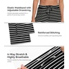 image:imageWiWi Pajama Pants for Women Viscose from Bamboo Super Soft Wide Leg Cooling Sweatpants Drawstring Bottoms Sleep Pj Pant SXXLAblack White Stripe