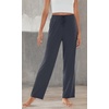 image:imageWiWi Pajama Pants for Women Viscose from Bamboo Super Soft Wide Leg Cooling Sweatpants Drawstring Bottoms Sleep Pj Pant SXXLAcharcoal