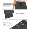 image:imageWiWi Pajama Pants for Women Viscose from Bamboo Super Soft Wide Leg Cooling Sweatpants Drawstring Bottoms Sleep Pj Pant SXXLAcharcoal Heather