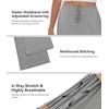 image:imageWiWi Pajama Pants for Women Viscose from Bamboo Super Soft Wide Leg Cooling Sweatpants Drawstring Bottoms Sleep Pj Pant SXXLAheather Grey