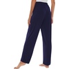 image:imageWiWi Pajama Pants for Women Viscose from Bamboo Super Soft Wide Leg Cooling Sweatpants Drawstring Bottoms Sleep Pj Pant SXXLAnavy