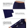 image:imageWiWi Pajama Pants for Women Viscose from Bamboo Super Soft Wide Leg Cooling Sweatpants Drawstring Bottoms Sleep Pj Pant SXXLAnavy