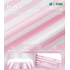 image:imageWiWi Pajama Pants for Women Viscose from Bamboo Super Soft Wide Leg Cooling Sweatpants Drawstring Bottoms Sleep Pj Pant SXXLApink White Stripe