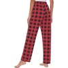 image:imageWiWi Pajama Pants for Women Viscose from Bamboo Super Soft Wide Leg Cooling Sweatpants Drawstring Bottoms Sleep Pj Pant SXXLAred Buffalo Plaid