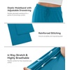 image:imageWiWi Pajama Pants for Women Viscose from Bamboo Super Soft Wide Leg Cooling Sweatpants Drawstring Bottoms Sleep Pj Pant SXXLAteal Blue