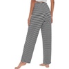 image:imageWiWi Pajama Pants for Women Viscose from Bamboo Super Soft Wide Leg Cooling Sweatpants Drawstring Bottoms Sleep Pj Pant SXXLAwhite Stripe on Black