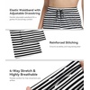 image:imageWiWi Pajama Pants for Women Viscose from Bamboo Super Soft Wide Leg Cooling Sweatpants Drawstring Bottoms Sleep Pj Pant SXXLAwhite Stripe on Black
