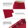 image:imageWiWi Pajama Pants for Women Viscose from Bamboo Super Soft Wide Leg Cooling Sweatpants Drawstring Bottoms Sleep Pj Pant SXXLAwine Red