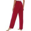 image:imageWiWi Pajama Pants for Women Viscose from Bamboo Super Soft Wide Leg Cooling Sweatpants Drawstring Bottoms Sleep Pj Pant SXXLAwine Red