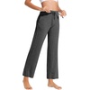 image:imageWiWi Pajama Pants for Women Viscose from Bamboo Super Soft Wide Leg Cooling Sweatpants Drawstring Bottoms Sleep Pj Pant SXXLBcharcoal Heather