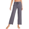 image:imageWiWi Pajama Pants for Women Viscose from Bamboo Super Soft Wide Leg Cooling Sweatpants Drawstring Bottoms Sleep Pj Pant SXXLBdark Grey