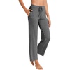 image:imageWiWi Pajama Pants for Women Viscose from Bamboo Super Soft Wide Leg Cooling Sweatpants Drawstring Bottoms Sleep Pj Pant SXXLBdark Heather Grey