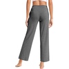 image:imageWiWi Pajama Pants for Women Viscose from Bamboo Super Soft Wide Leg Cooling Sweatpants Drawstring Bottoms Sleep Pj Pant SXXLBdark Heather Grey