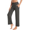 image:imageWiWi Pajama Pants for Women Viscose from Bamboo Super Soft Wide Leg Cooling Sweatpants Drawstring Bottoms Sleep Pj Pant SXXLBiron Grey