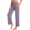 image:imageWiWi Pajama Pants for Women Viscose from Bamboo Super Soft Wide Leg Cooling Sweatpants Drawstring Bottoms Sleep Pj Pant SXXLBviolet