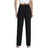 image:imageWiWi Pajama Pants for Women Viscose from Bamboo Super Soft Wide Leg Cooling Sweatpants Drawstring Bottoms Sleep Pj Pant SXXLCblack