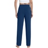 image:imageWiWi Pajama Pants for Women Viscose from Bamboo Super Soft Wide Leg Cooling Sweatpants Drawstring Bottoms Sleep Pj Pant SXXLCink Blue
