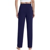 image:imageWiWi Pajama Pants for Women Viscose from Bamboo Super Soft Wide Leg Cooling Sweatpants Drawstring Bottoms Sleep Pj Pant SXXLCnavy