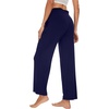 image:imageWiWi Pajama Pants for Women Viscose from Bamboo Super Soft Wide Leg Cooling Sweatpants Drawstring Bottoms Sleep Pj Pant SXXLDnavy
