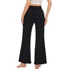 image:imageWiWi Pajama Pants for Women Viscose from Bamboo Super Soft Wide Leg Cooling Sweatpants Drawstring Bottoms Sleep Pj Pant SXXLEblack