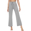 image:imageWiWi Pajama Pants for Women Viscose from Bamboo Super Soft Wide Leg Cooling Sweatpants Drawstring Bottoms Sleep Pj Pant SXXLEheather Grey