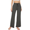 image:imageWiWi Pajama Pants for Women Viscose from Bamboo Super Soft Wide Leg Cooling Sweatpants Drawstring Bottoms Sleep Pj Pant SXXLEiron Grey