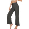 image:imageWiWi Pajama Pants for Women Viscose from Bamboo Super Soft Wide Leg Cooling Sweatpants Drawstring Bottoms Sleep Pj Pant SXXLEiron Grey