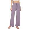 image:imageWiWi Pajama Pants for Women Viscose from Bamboo Super Soft Wide Leg Cooling Sweatpants Drawstring Bottoms Sleep Pj Pant SXXLEviolet