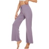 image:imageWiWi Pajama Pants for Women Viscose from Bamboo Super Soft Wide Leg Cooling Sweatpants Drawstring Bottoms Sleep Pj Pant SXXLEviolet