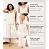image:imageWiWi Pajama Set for Women Sexy Sleeveless Tops Pjs Viscose from Bamboo Soft Ribbed Fabric Racerback Sleepwear SXXLBbeige Rose