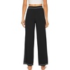 image:imageWiWi Pajamas Pants for Women Wide Leg Long Bottoms Bamboo Viscose Casual Loose Sweatpants High Waist Joggers SXXLAblack