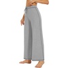 image:imageWiWi Pajamas Pants for Women Wide Leg Long Bottoms Bamboo Viscose Casual Loose Sweatpants High Waist Joggers SXXLAheather Grey