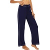 image:imageWiWi Pajamas Pants for Women Wide Leg Long Bottoms Bamboo Viscose Casual Loose Sweatpants High Waist Joggers SXXLAnavy